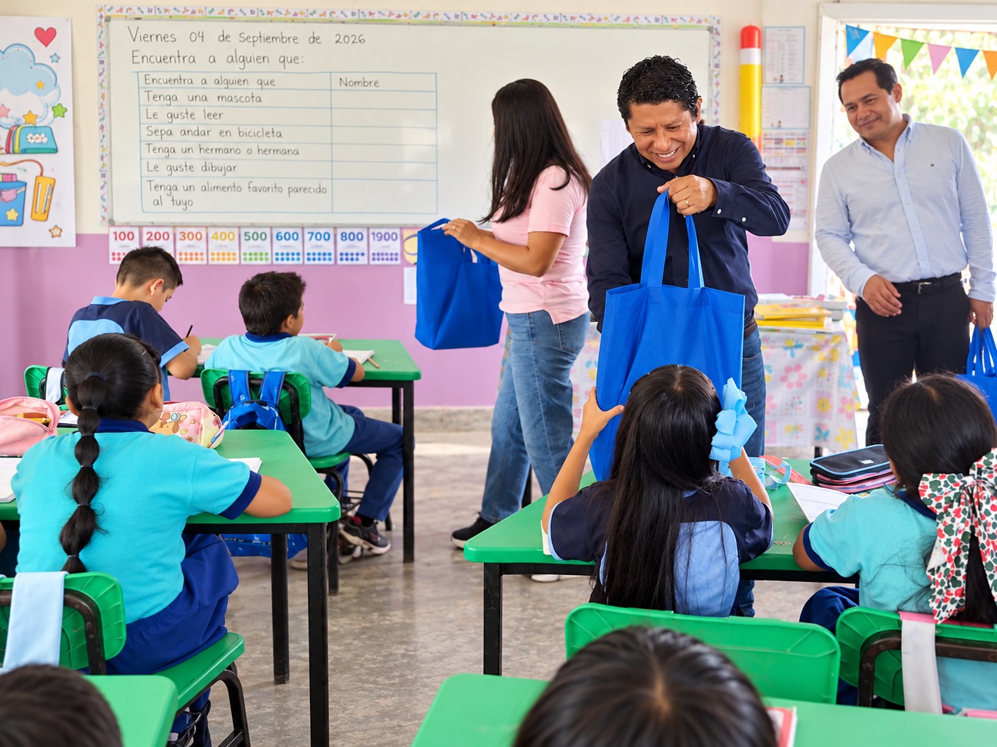 Actividad comunitaria y vinculación institucional en espacio educativo